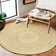 thumbnail image 3 of Alfombra KEMA de yute trenzada, redonda, 150 cm, resistente a las manchas, 3 of 7