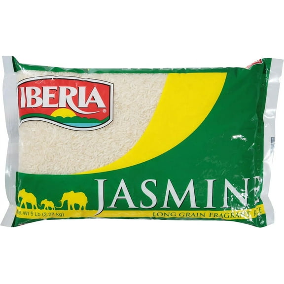 Pack of 8, Iberia Jasmine Rice, 5 lb