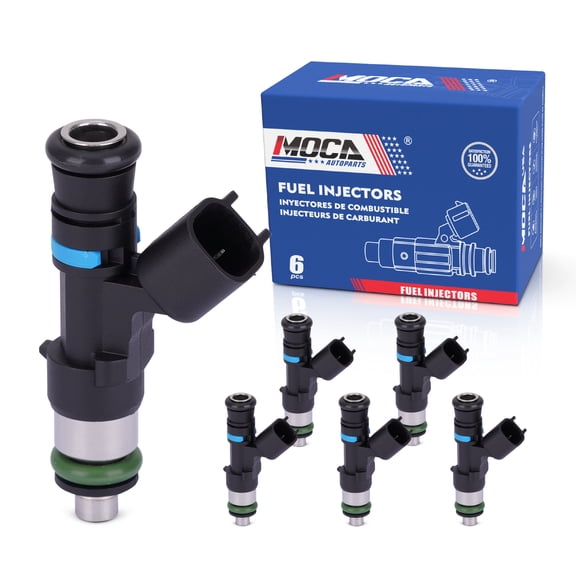 MOCA AUTOPARTS 6x Fuel Injectors FJ818 Fit for 2005-2011 Ford Ranger 4.0L & 2005-2010 Ford Mustang 4.0L & 2006-2010 Mercury Mountaineer 4.0L