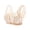 Beige, variant on Women V Neck Front Closure Bra Embroidery Mesh Thin Wide Strap Soft Breathable Comfort Daily Support Lingerie Green