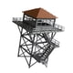 thumbnail image 5 of Torre de vigilancia en miniatura a escala 1:64, modelo coleccionable, adorno ferroviario Gris y marrón, 5 of 9