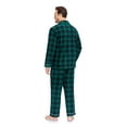 thumbnail image 5 of ANLIQI Warm Couples' Christmas Pajamas Plaid Flannel Button-Down Set, Soft Loungewear with Functional Pockets(GN_L), 5 of 6
