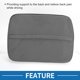 thumbnail image 3 of Juego de Almohadas de Soporte Lumbar y Cojín de Cabeza para Automóvil Unique Bargains 30x41x9cm Gris 1 Pc, 3 of 6