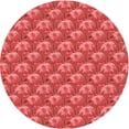 thumbnail image 1 of Ahgly Company Indoor Square Patterned Ferrari Red Area Rugs, 3' Square, 1 of 1