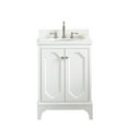 thumbnail image 2 of Water Creation Queen 24"W Wood Single Bathroom Vanity in Pure White/Nickel, 2 of 4