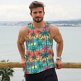 thumbnail image 6 of Logiee Hawaii Palms Print Men's Workout Tank Top,Quick Dry Workout Tank Top,Gym Muscle Tee,Fitness Bodybuilding Sleeveless T Shirt-4X-Large, 6 of 7