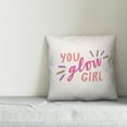 thumbnail image 3 of Creative Products You Glow Girl 16x16 Spun Poly Pillow, 3 of 3
