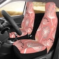 thumbnail image 3 of XMXT 2Pcs Car Seat Cover Decor Protector, Pink Dandelion Print Front Seat Covers for Cars SUVs, Universal Fit, 3 of 9
