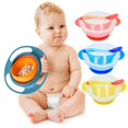 thumbnail image 3 of Vajilla Universal para niños, tazón giroscópico, platos de aprendizaje para bebés con ventosa, cuchara con detección de temperatura, tazón de alimentación para bebés, 3 of 4