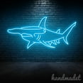 thumbnail image 5 of Handmadetneonsign Hammerhead Shark Neon Sign, Shark Wall Art Light, Shark Animal Home Wall Decor 039103, 5 of 5