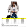 thumbnail image 4 of Mujer Invierno Chaqueta De Manga Larga Moda Otoño Invierno Cálido Color Puro Cremallera Frente Abierto Outwear Abrigo Albaricoque XL, 4 of 5