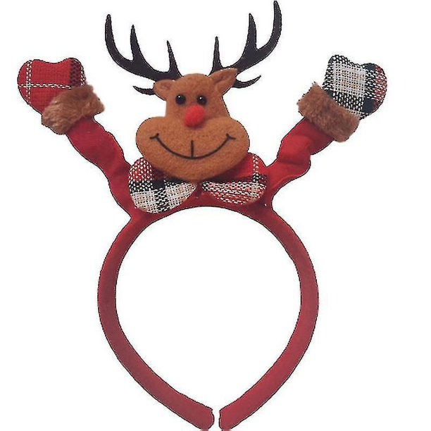 Diadema YONGSHENG de Muñeco de Nieve Navidad Color Rojo 1 Uds