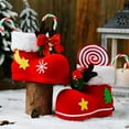 thumbnail image 1 of Botas de dulces de Navidad, regalos de dulces de azúcar de Papá Noel, botas, calcetines, caja de regalo de dulces decorativa, adornos para decoración del hogar, 1 of 7