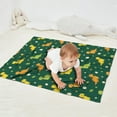 thumbnail image 2 of Green Cartoon Dinosaurs Eggs Pattern Blanket,Comfortable Soft Flannel Throw Blanket,All Season,Warm Lightweight Blankets for Sofa Bed Couch Living Room Chair,30"x40", 2 of 4