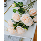thumbnail image 5 of Xiao Hua 6 flores artificiales de peonía, flores falsas, flores artificiales para decoración de bodas, 5 of 5