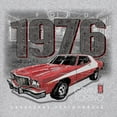 thumbnail image 3 of 1976 Ford Gran Torino Crest T-shirt Officially Licensed Classic American Mustang Performance F150 Pickup Men's Tee, 3 of 7