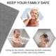 thumbnail image 3 of Inteprter Alfombra de baño antideslizante cómoda y suave para baño, alfombras de baño de PVC fáciles de limpiar para zonas húmedas Juegos de accesorios de baño gris, 3 of 6