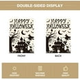 thumbnail image 6 of Happy Halloween Garden Flag 12x18 Inch Double Sided Outside, Haunted House Bat Witch Ghost Yard Outdoor Decorative Flag, 6 of 6