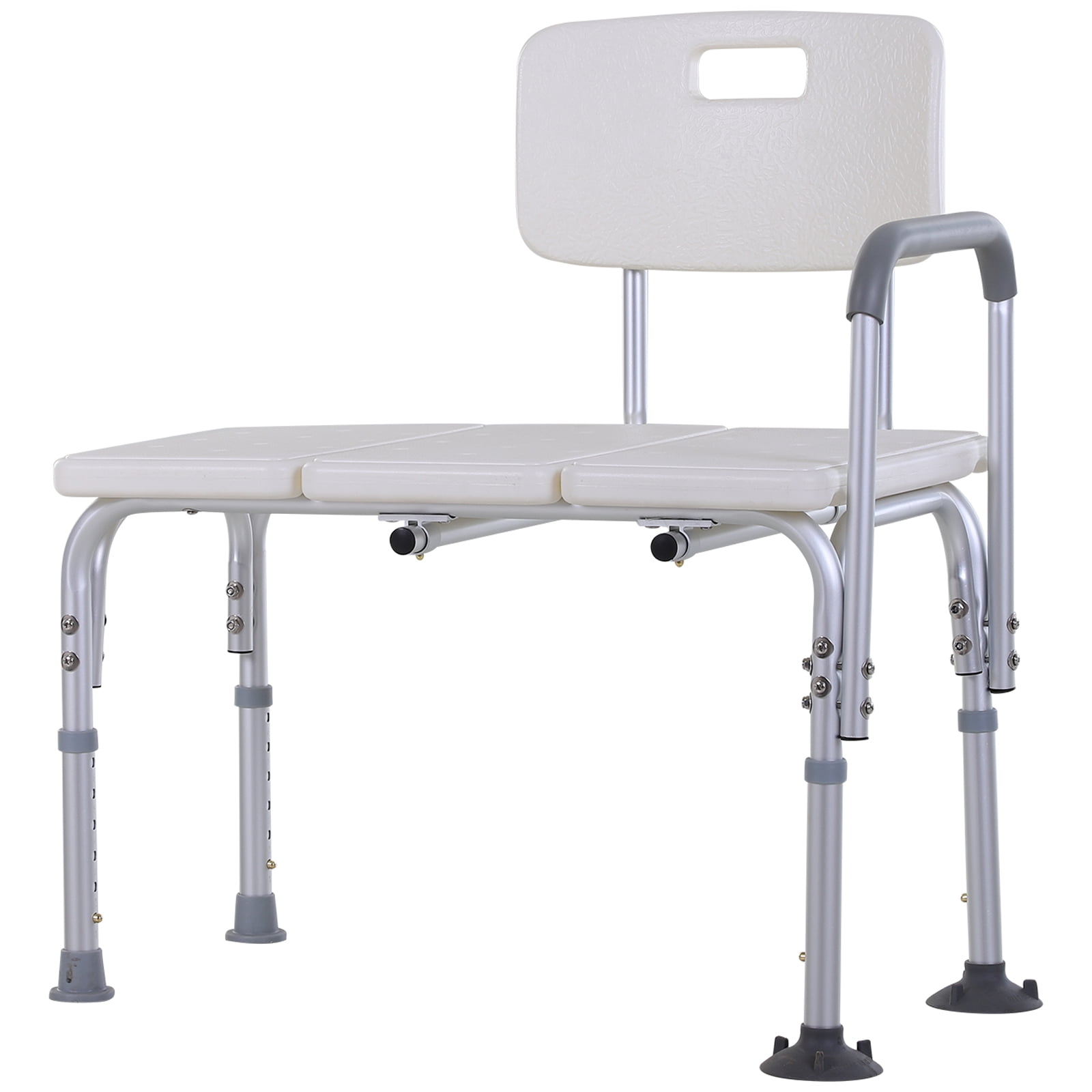 6Level Adjustable Bath and Shower Transfer Bench Aluminum Chair