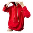 thumbnail image 1 of Hoodie para Sin género atletica Sudadera Talla G Rojo, 1 of 4