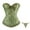Green(2Pcs) #11, variant on Womens Bodysuits Bodysuit with Thongs Overbust Off Shoulder Burlesque Bustier Tops Lingerie Strapless Embroidered Renaissance Body Shaper Green(2Pcs) L