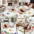 thumbnail image 6 of Spring Easter Area Rugs Collection 5'x7', Colorful Eggs Daisy Flowers Basket Butterfly Non Slip Indoor Rectangle Throw Runner Rug Floor Mat Carpet for Living Room Dining Table Bedroom Nursery, 6 of 9