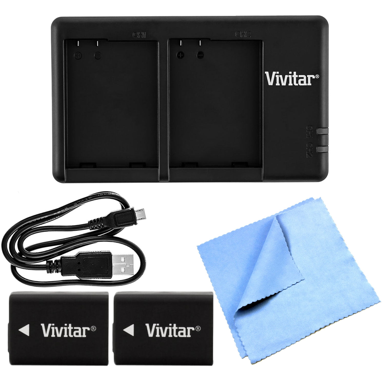 Vivitar 2 Pack NPFW50 Replacement Camera Battery for Select Sony