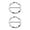 B, variant on RUIQPGRT Fashion Metal Round Circle Clip Buckle Clothing Ring Wrap Holder Silk Scarf Ring 2pc for Summer Kitchen