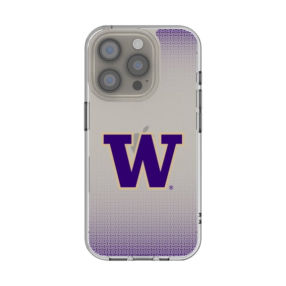Washington Huskies Linen Logo iPhone Clear Case