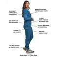 thumbnail image 3 of Green Town Scrubs for Women Scrub Set - 3-Piece Scrub Set Jogger Pant, Underscrub T-Shirt, and V-Neck Top, Easy Care, 3 of 7