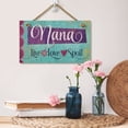 thumbnail image 4 of CounterArt "Nana Live Love Spoil" Hanging Wood Wall Sign 9.5” by 5.75”, 4 of 7