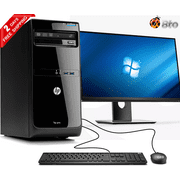 Restored HP Compaq Pro Desktop Tower Computer, Intel Core i5-3470 3rd Gen. 3.2GHz Processor, 8GB Ram, 1TB Hard Drive, New 24 inch LCD, Bto Keyboard and Mouse, WiFi, Windows 10 Pro PC (Refurbished)
