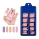 thumbnail image 1 of Uñas postizas a presión, regalos para mujeres, 100 uñas postizas largas, cobertura total, puntas de ataúd, manicura artística de bailarina, lentejuelas., 1 of 3