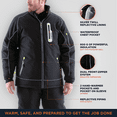 thumbnail image 4 of RefrigiWear Extreme Softshell Jacket - -60°F Comfort, Insulated, Windproof, Water-Repellent, Flexible, Durable Workwear for Extreme Cold, 4 of 7
