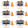 thumbnail image 2 of DeepRoar 2026 Upgraded 14FT Trampoline for Kids and Adults, Heavy Duty 1400LBS Outdoor Trampoline Set with Enclosure, Basketball Hoop, Light and Sprinkler, Recreational Trampolings for Backyard, 2 of 8