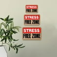 thumbnail image 5 of Classic Framed Plus Stress Free Zone Wall or Door Sign | Funny Home Decor - Large, 5 of 9
