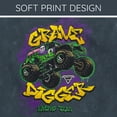 thumbnail image 4 of Monster Jam Toddler Boys' Fleece 2-Piece Sweatshirt and Pants Set Grave Digger Grey, 4 of 6