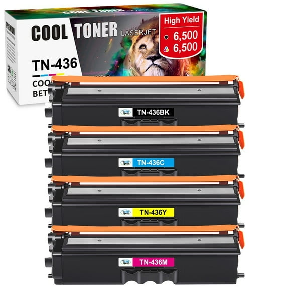4 Pack TN433 Toner Cartridge For Brother MFC-L8900CDW L9570CDW HL-L8360CDW