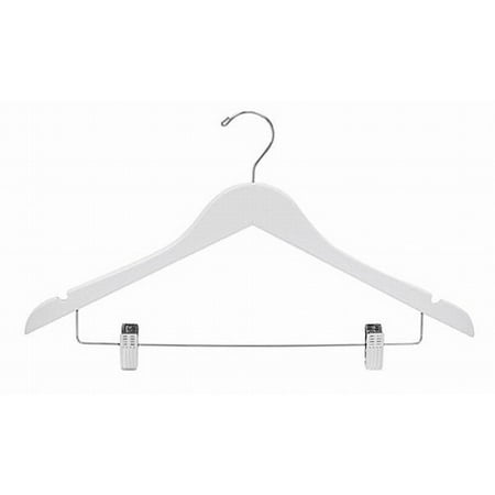 white wooden hangers with gold hook