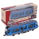 thumbnail image 1 of Modelo de coche de simulación de aleación para niños, escala 1:90, juguete de coche de juguete para tirar hacia atrás con luz y sonido (azul), 1 of 14
