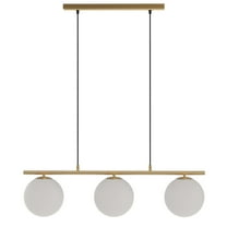 Better Homes&Gardens 3 Globe Island Pendant BRS,3 A15 Bulb,1PK