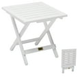 thumbnail image 2 of DJL PU Painted Wood Adirondack Folding Table Square Porch, White, 2 of 7