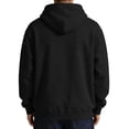 thumbnail image 4 of LNZGNM Mens Hooded Sweatshirts Athletic Work Drop Shoudler Drawstring Hoodies Pullover Sweatshirts Long Sleeve Shirts,Black(L), 4 of 4