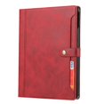 thumbnail image 2 of Funda de piel con tapa horizontal y doble pliegue con textura de becerro para iPad Pro 11 (2022/2021/2020), con marco para fotos, soporte, ranuras para tarjetas y billetera., 2 of 5