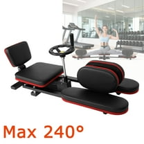 240°Leg Stretch Machine,Split Machine with 360°Rotating Hand Wheel,Heavy-Duty Leg Stretcher Machine with Cushioned Seat,Gym Split Machine for Yoga,Fitness, Splits Training, Ballet