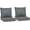 Gray, variant on ZYPPP Outdoor Chair Cushions Set of 2, Fade Resistant, 24 x 24 in Deep Seat, Patio Cushions for Chair, Sofa, and Outdoor Furniture, Blue