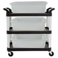 thumbnail image 3 of Kekow 4-Pack 22 L Commercial Bus Tubs/Bus Box, Large Plastic Tote Box,  White, 3 of 7
