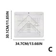 thumbnail image 5 of PPgejGEK Triangular Quilting Ruler Patchwork Sewing Template for Hexagon Shape Cutting DIY Craft Tool for Fabric Measuring and Precision Piecing Saving Time, 5 of 9