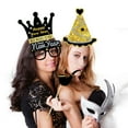 thumbnail image 7 of Sunxin Event & Party 53 Pieces Black Golden Photo Booth Props for Birthday Wedding New Year Mix of Hats Lipstick Tie Crowns and More Funny Selfie Props, 1* Party and Dance Photography Supplies, 7 of 7