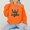 Orange, variant on Holiday Camo Hunting Reindeer Deer Winter Lights Christmas Sweatshirt, up to size 5XL